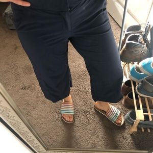 Athleta crop wide leg pants